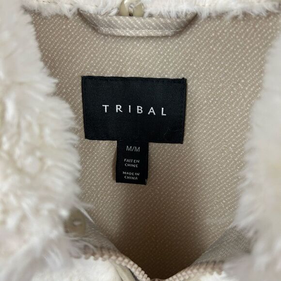 Tribal brand Front zip color block Sherpa jacket/sweatshirt - Picture 9 of 12